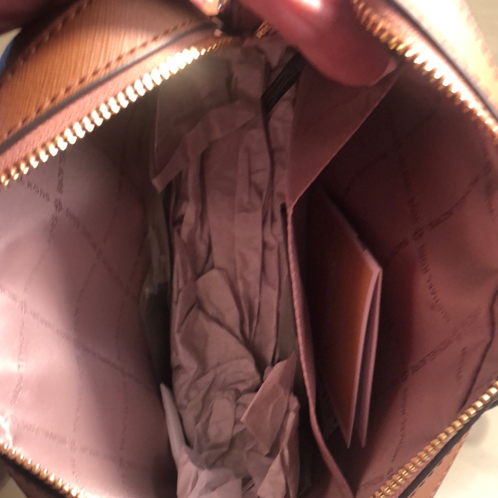 Michael Kors Brown and Tan Crossbody Bag - Picture 5 of 9